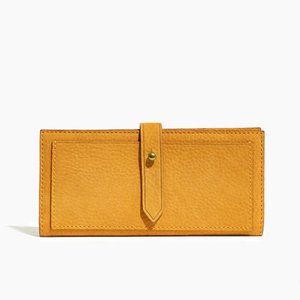 Madewell The Post Wallet in Nubuck Leather